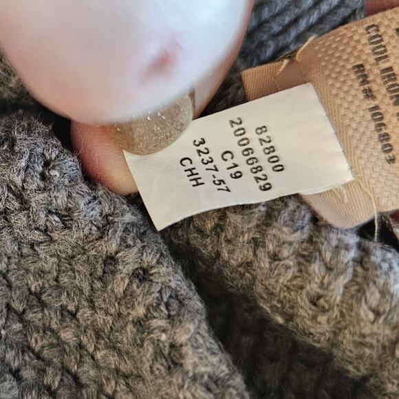 Duluth Trading Co. Knit Worth Funnel Neck Pullover Tunic Sweater Women Sz M Gray - Picture 8 of 8